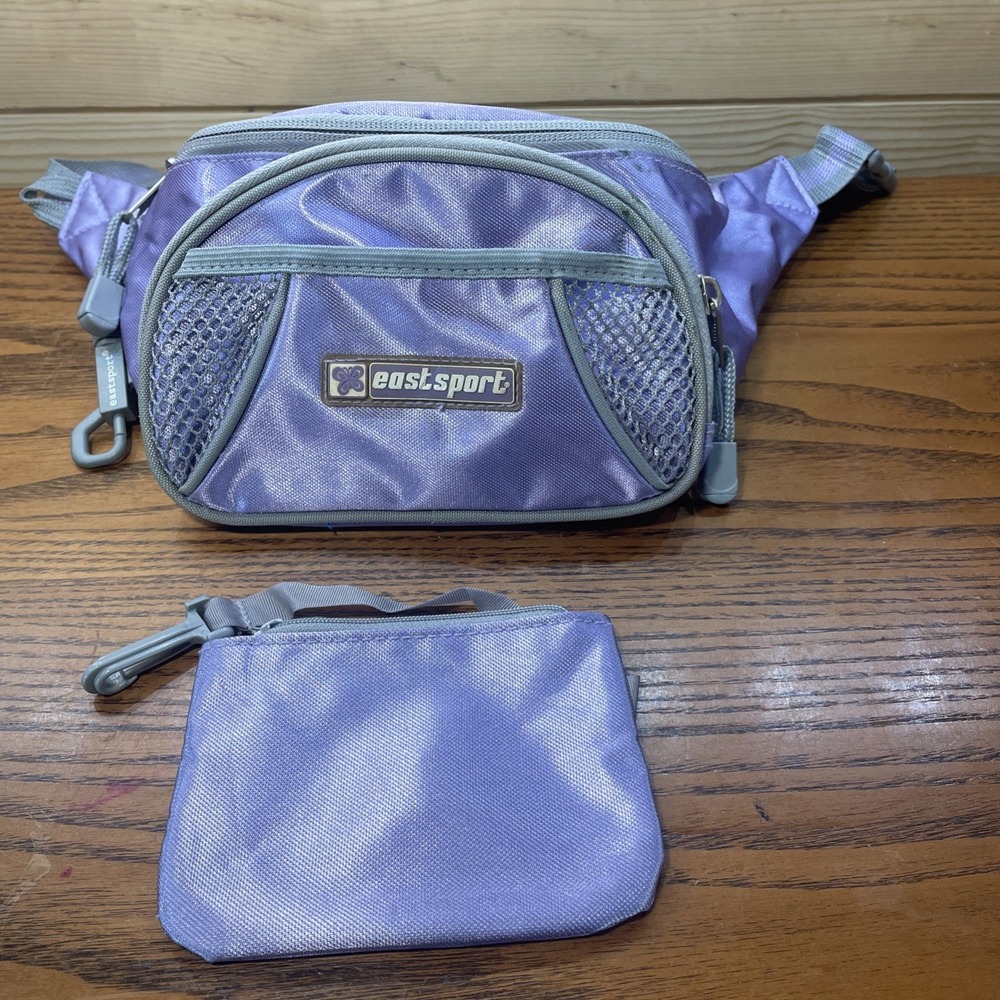 Vintage 1990s Eastsport Lavendar Fanny Pack Waist Hip Bag Hiking Adjustable
